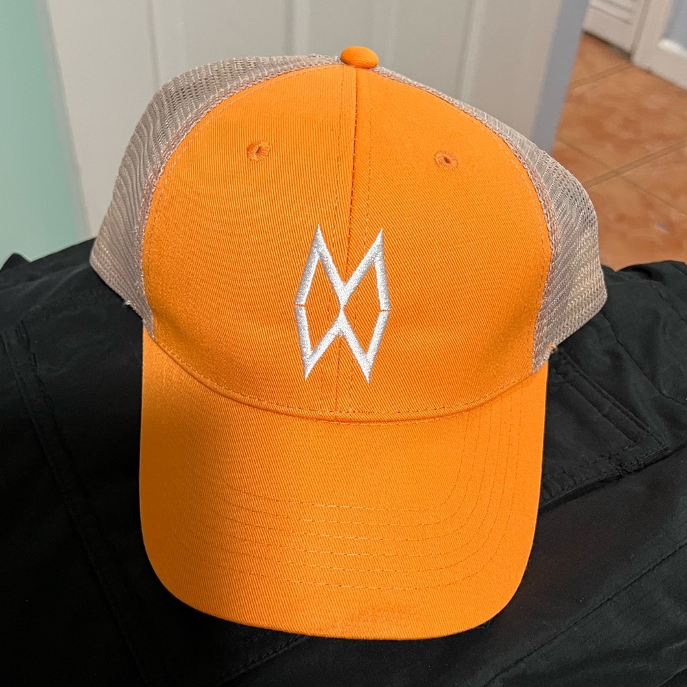 Morgan Wallet Hat “One Night At a Time”Neyland Tennessee Rare Orange Trucker Hat